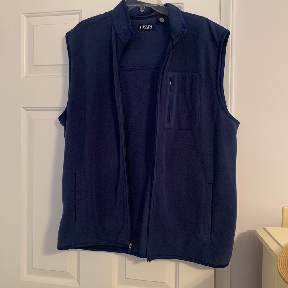 Navy blue chaps vest